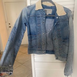 All saints distressed Jean jacket